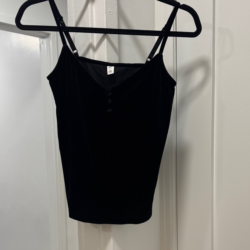 BP Black Velvet Camisole Top